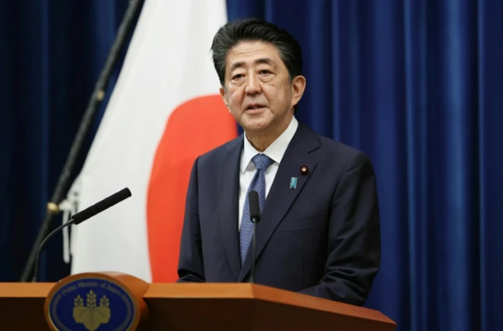 Le Premier ministre japonais Shinzo Abe annonce son intention de démissionner pour raisons de santé, le 28 août 2020 à Tokyo