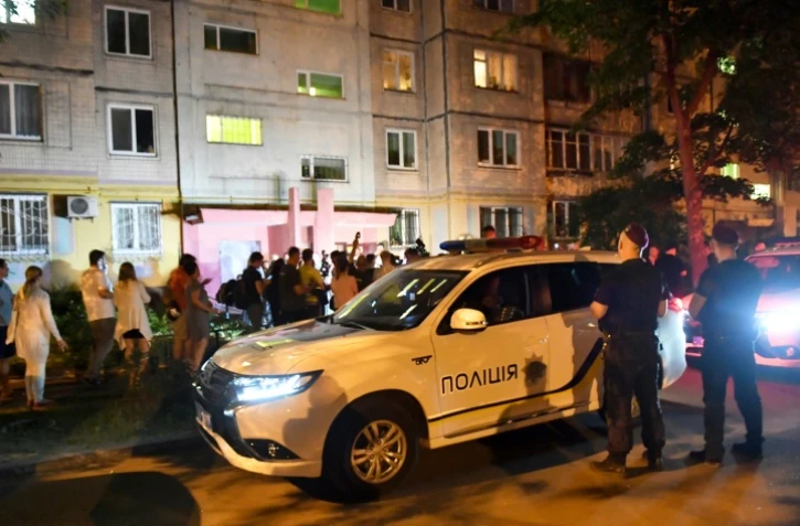 L'immeuble dans lequel le journaliste Arkadi Babchenko a été tué, le 29 mai 2018 à Kiev