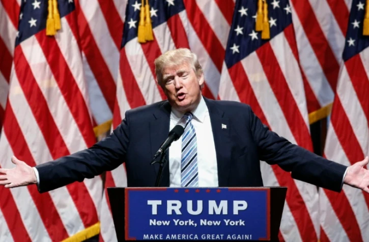 Le candidat républicain à la Maison Blanche, Donald Trump, le 16 juillet 2016 à New York, aux Etats-Unis