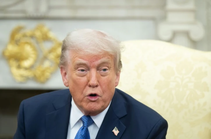 Donald Trump le 24 avril 2025 à la Maison Blanche