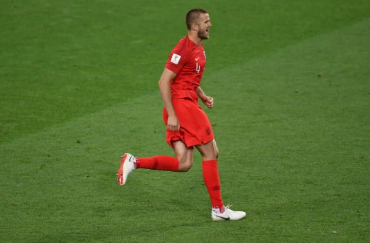 Le milieu anglais Eric Dier buteur décisif aux tirs au but lors de la qualification de l'Angleterre en quarts de finale du Mondial le 3 juillet 2018