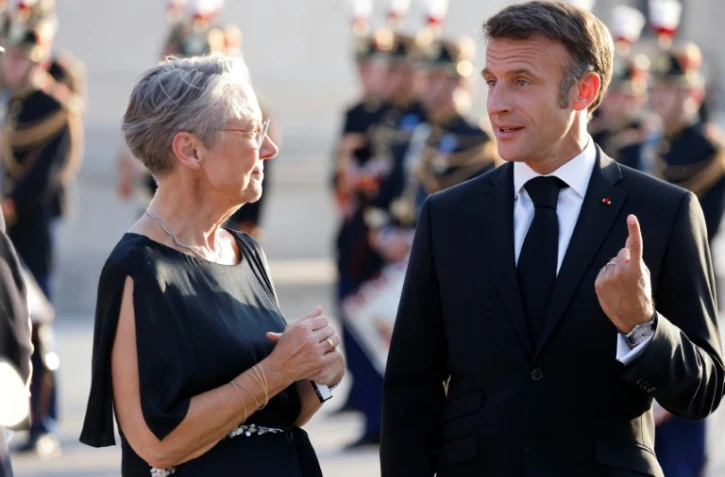 Emmanuel Macron et Elisabeth Borne à Paris, le 14 juillet 2023