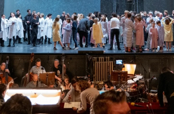 Répétition le 3 décembre 2019 de l'opéra "Orlando", composé par l'Autrichienne Olga Neuwirth, première femme à composer pour l'Opéra de Vienne