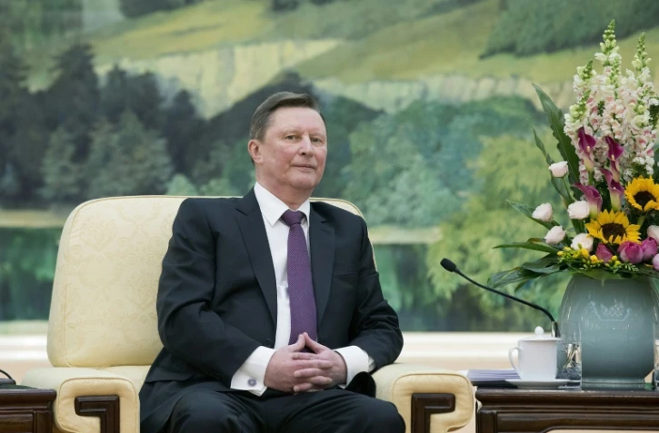 Le chef de l'administration présidentielle russe Sergueï Ivanov, le 25 mars 2016 lors d'une visite officielle à Pékin