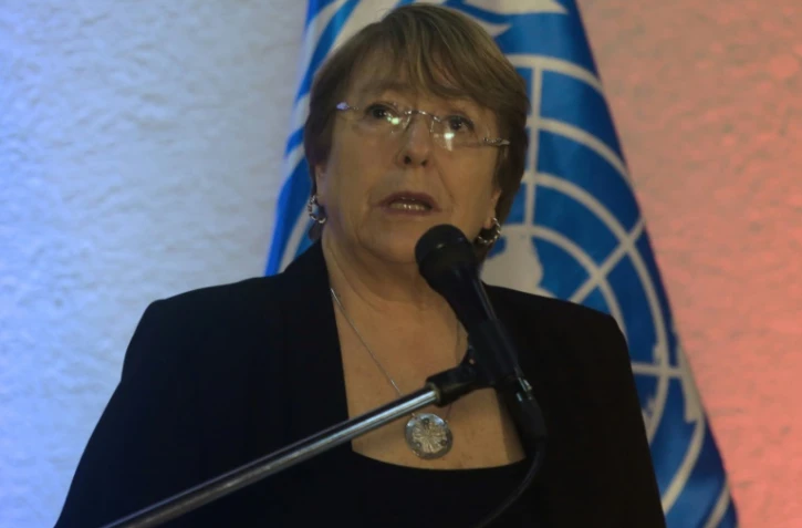 La Haut-Commissaire de l'ONU aux droits de l'Homme Michelle Bachelet à Caracas le 21 juin 2019
