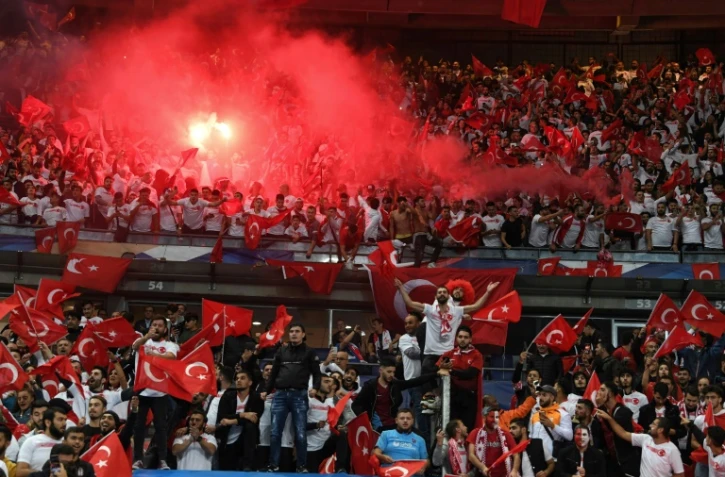 Les supporters de la Turquie lors du match face à la France, le 14 octobre 2019 au Stade de France