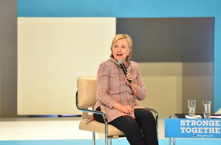  La candidate démocrate à l'élection présidentielle américaine Hillary Clinton , le 28 juin 2016 à Hollywood