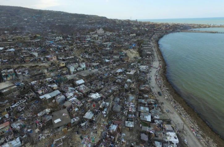 De très nombreuses habitations ont été endommagées ou détruites par l'ouragan, à Jeremie, dans l'Ouest d'Haïti.