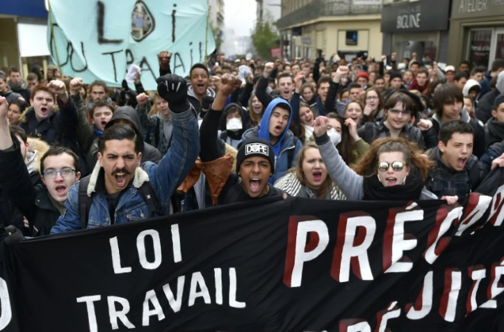 Manifestation contre la loi travail le 30 mars 2016 à Nantes