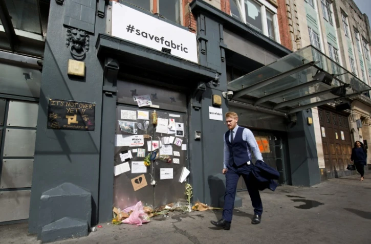 Vue sur le club londonien la Fabric, le 12 septembre 2016