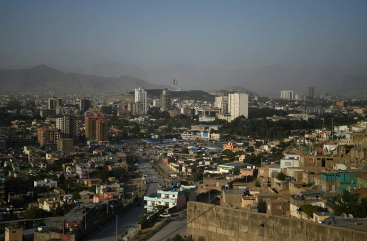 Vue aérienne de la ville de Kaboul, le 3 août 2019 en Afghnistan