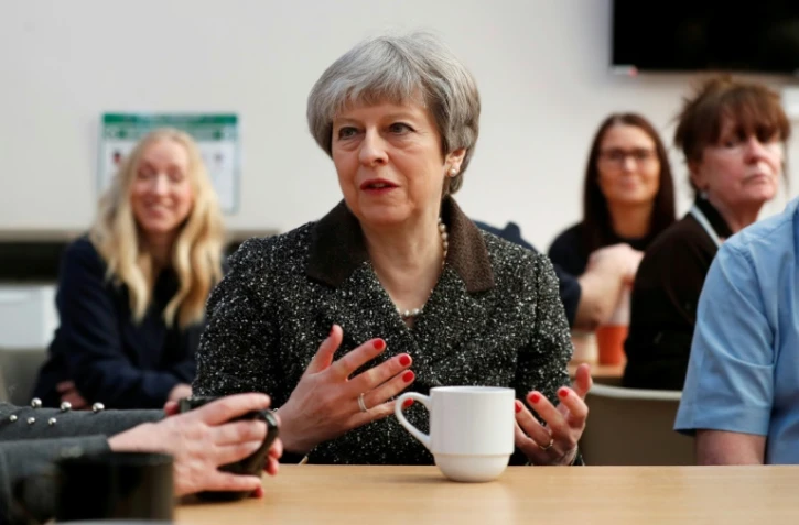 La Première ministre britannique Theresa May à Ayr, en Ecosse, au Royaume-UNi, le 29 mai 2018
