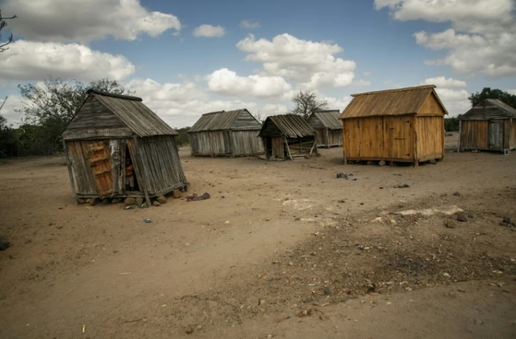 Vue générale du village de Fenoaivo, dans le sud-ouest de Madagascar, le 30 août 2021