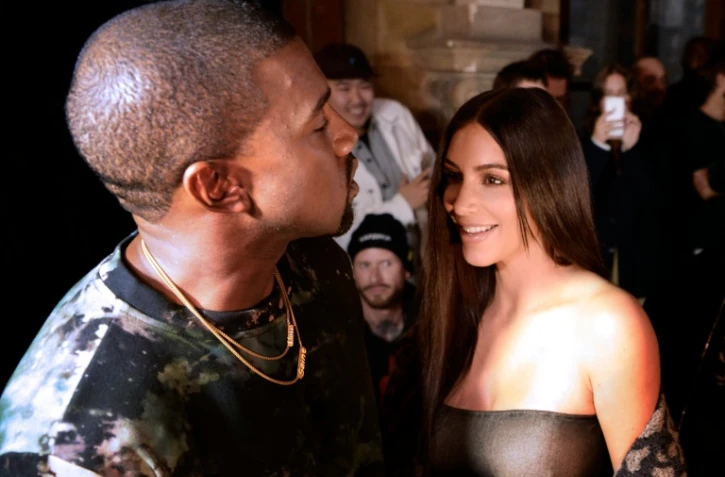 Kanye West et Kim Kardashian le 29 septembre 2016 à Paris 