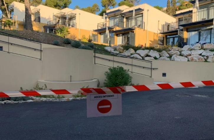 Vue du centre de vacances à Carry-le-Rouet, près de Marseille, où vivent en quarantaine les expatriés de Wuhan, le 1er février 2020