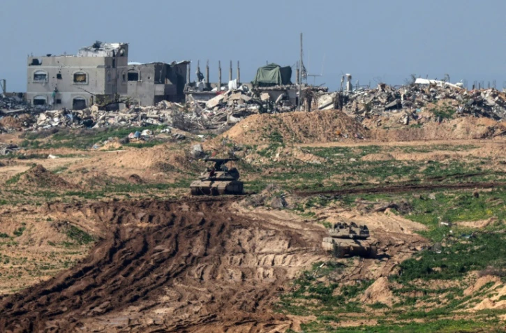 Des chars israéliens dans la bande de Gaza, le 7 février 2024