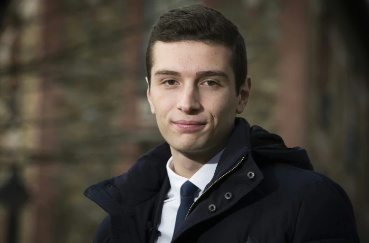 Jordan Bardella, à Aulnay-sous-Bois (Seine-Saint-Denis) 5 novembre 2019