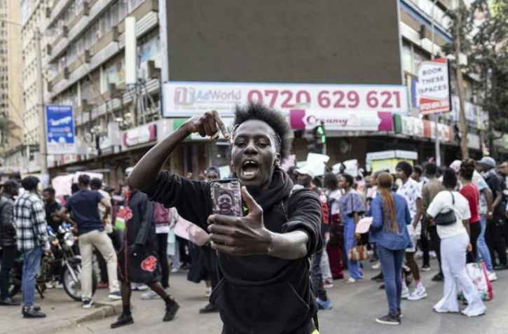 Manifestation contre les projets fiscaux du gouvernement, le 23 juin 2024 à Nairobi