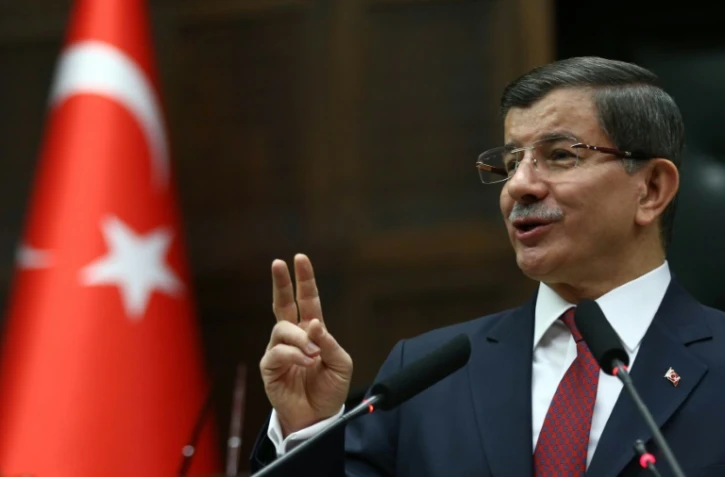 Le Premier ministre turc Ahmet Davutoglu le 9 février 2016 à Ankara