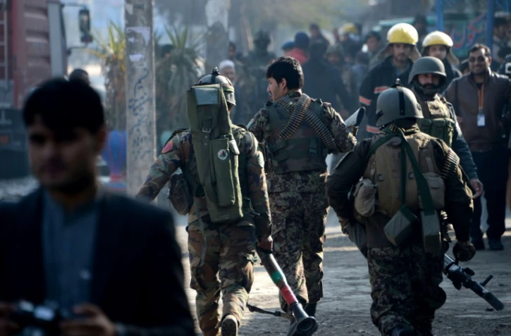Des soldats afghans dans les rues de Jalalabad en Afghanistan, le 13 janvier 2016