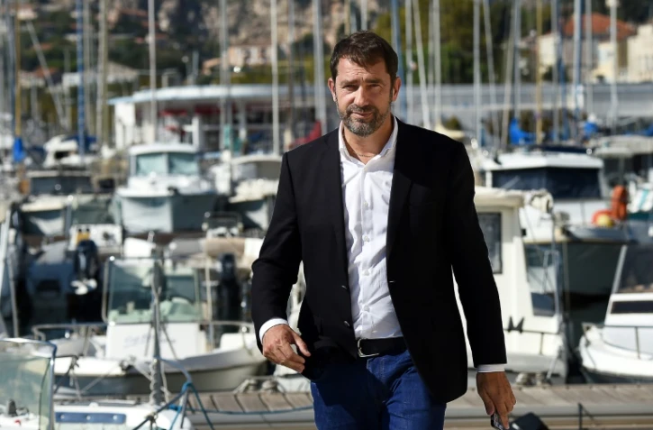 Christophe Castaner, alors candidat socialiste aux élections régionales, lors de la "Fête de la Rose" à Marseille, le 10 octobre 2015