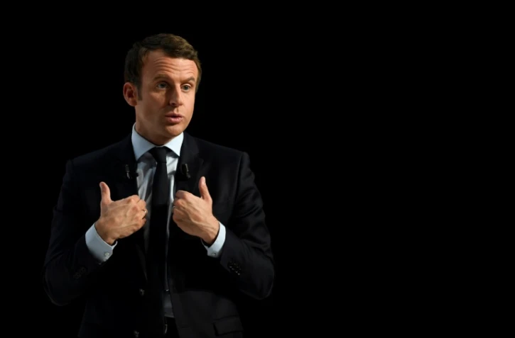 Emmanuel Macron en meeting Ă Chatellerault le 28 avril 2017