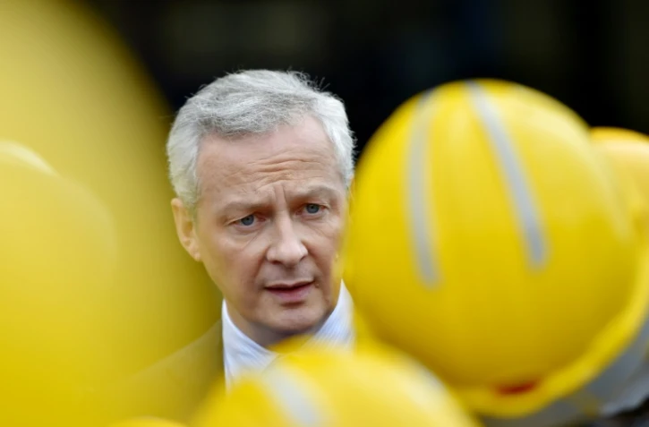 Le ministre de l'Economie Bruno Le Maire Ă Saint-Nazaire, le 28 septembre 2017