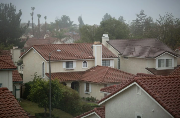 Un des quartiers de Porter Ranch (Californie) où de nombreux habitants ont quitté leur maison après une fuite massive de gaz naturel, dans la vallée de San Fernando, près de Los Angeles, le 22 décembre 2015.
