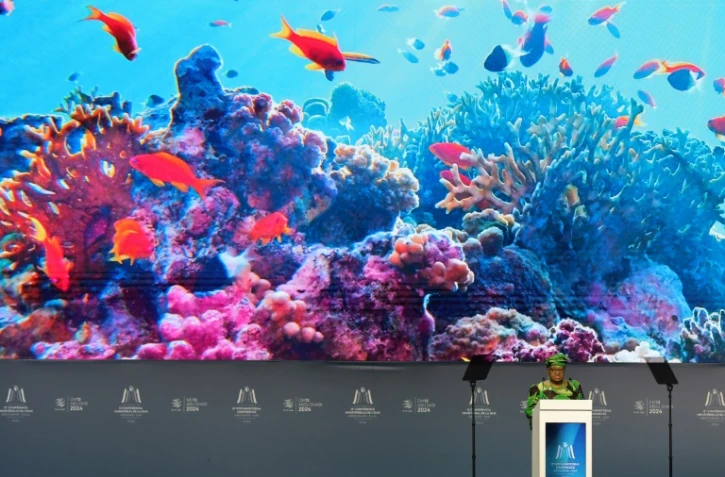 La directrice générale de l'OMC Ngozi Okonjo-Iweala au premier jour de la conférence ministérielle de l'organisation à Abou Dhabi, le 26 février 2024