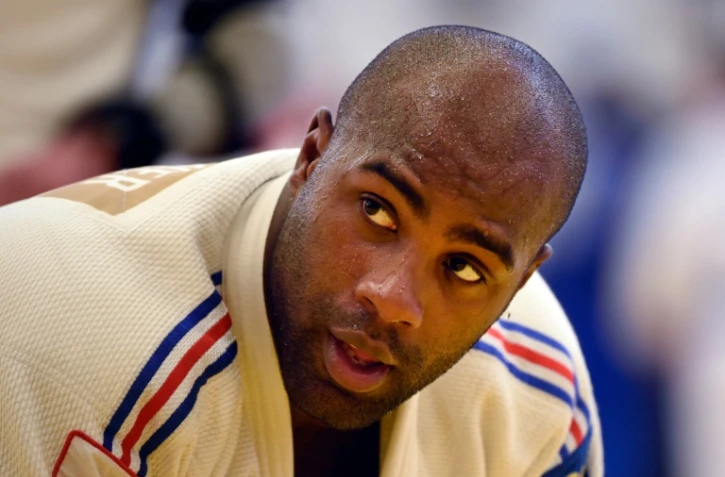 Le judoka Teddy Riner lors d'un entraînement à l'Insep, le 14 janvier 2016
