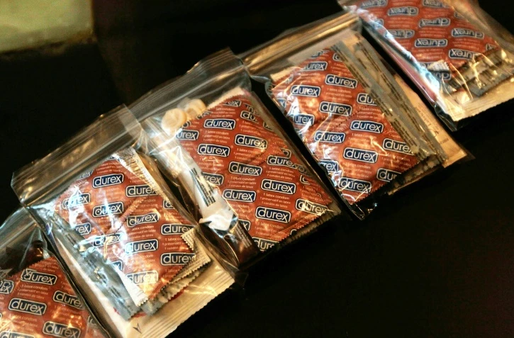 Des paquets de préservatifs en accès libre et gratuit à New York en décembre 2010 
