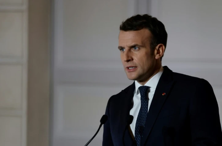 Le président Emmanuel Macron, le 25 février 2021 à l'Elysée, à Paris