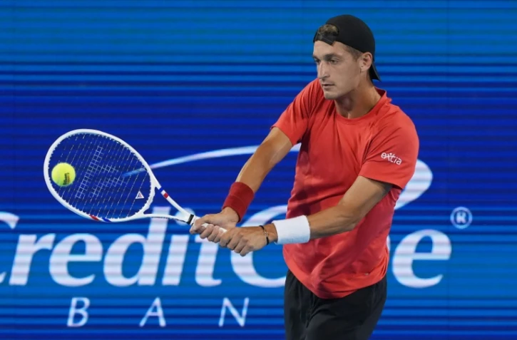 Le Français Térence Atmane lors de son succès face au Danois Holger Rune, en quart de finale du tournoi de Cincinnati, le 14 août 2025