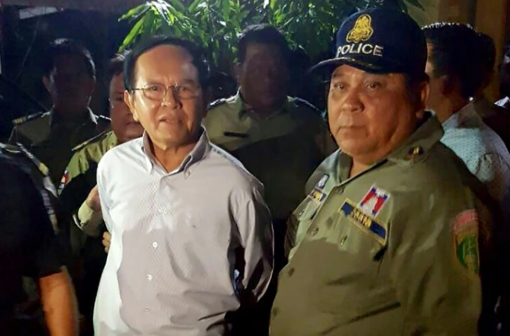 Kem Sokha arrêté par la police à son domicile à Phnom Penh le 3 septembre 2017