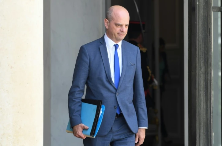 Le ministre de l'Education Jean-Michel Blanquer à la sortie de l'Elysée le 24 juin 2019