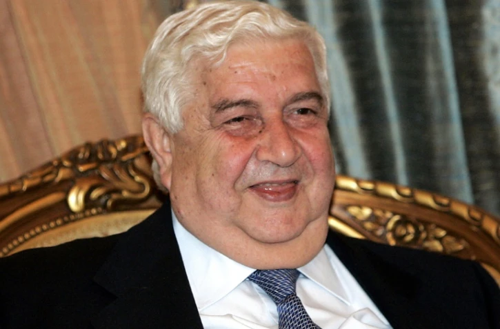 Le chef de la diplomatie syrienne Walid Mouallem le 25 mars 2009 à Bagdad
