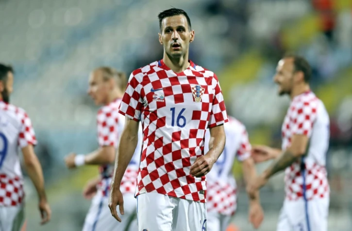 L'attaquant croate Nikola Kalinic lors d'un match amical contre Saint-Marin, le 4 juin 2016 à Rijeka