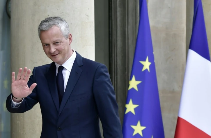 Le ministre français de l'Economie Bruno Le Maire à l'Elysée, le 18 mai 2017