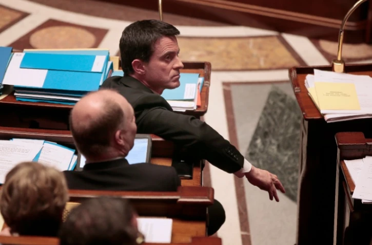 Le Premier ministre Manuel Valls le 9 décembre 2016 à l'Assemblée nationale à Paris