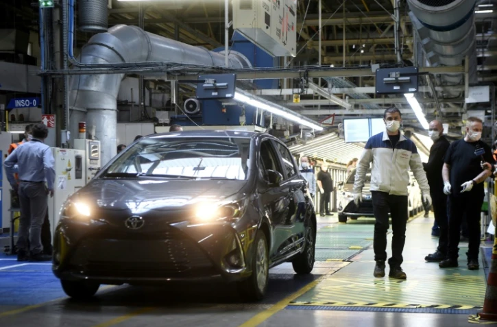 A l'usine Toyota d'Onnaing, le 23 avril 2020