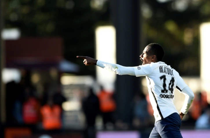 Blaise Matuidi, double buteur et "matchwinner" pour le Paris Saint-Germain à Metz, le 18 avril 2017