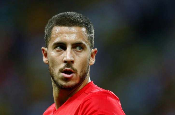 L'attaquant belge Eden Hazard lors du quart de finale face à la Belgique à Kazan le 6 juillet 2018