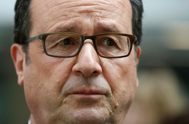 Le président sortant François Hollande, le 11 mai 2017 à Paris