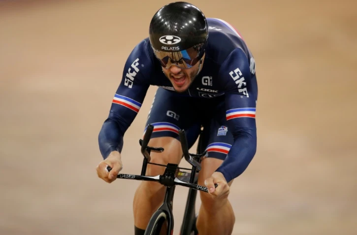 Quentin Lafargue médaille d'argent du kilomètre aux Mondiaux sur piste de Berlin, le 28 février 2020