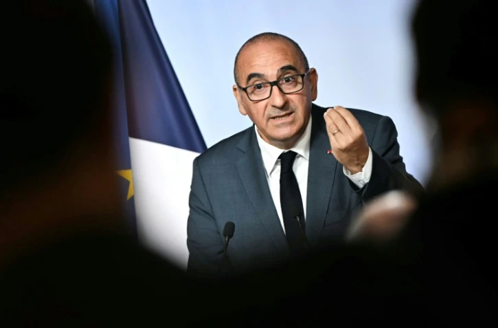 Le ministre de l'Intérieur, Laurent Nuñez, prononce un discours lors d'un point presse, à Paris, le 27 juillet 2026