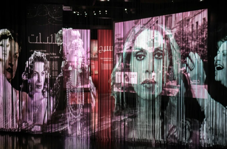 L'exposition "Divas", à l'Institut du monde arabe à Paris le 19 août 2021, célèbre les astres d'Orient, de Oum Kalthoum ou Fairouz, à l'icône pop Dalida