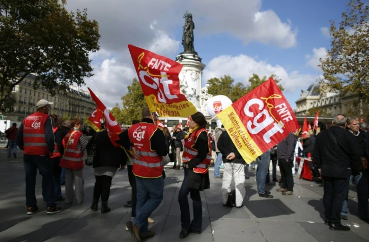 Manifestation à l'appel de la CGT, le 23 septembre 2015 à Paris