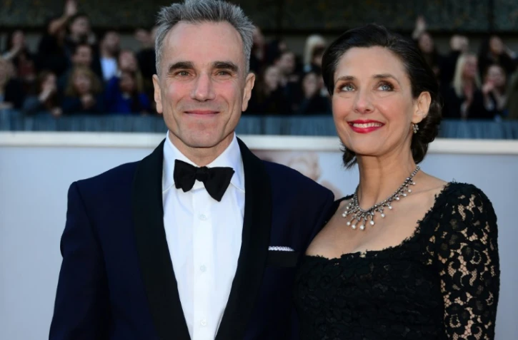 Daniel Day-Lewis et son épouse Rebecca Miller, le 24 février 2013 à Hollywood