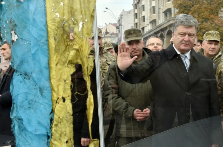 Le président ukrainien Petro Porochenko le 14 octobre 2015 à Kiev