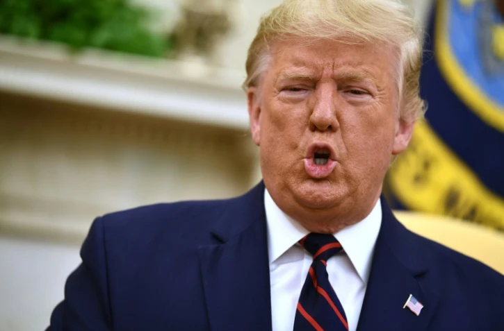 Donald Trump le 2 octobre 2019 à la Maison Blanche à Washington